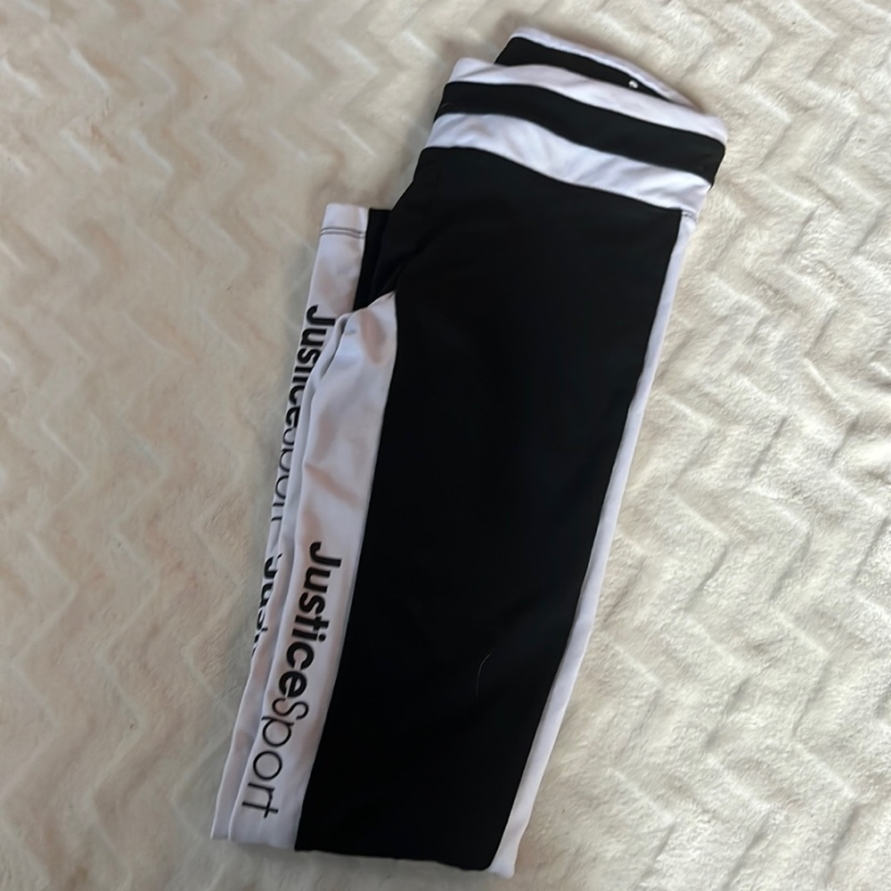 Girls justice sport leggings size 10
